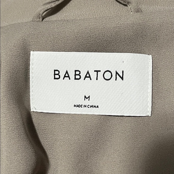 Babaton Gilroy Full Zip Bomber Jacket Taupe - Picture 10 of 12